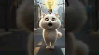 Kitten's Ice Cream Adventure #cat #cute #kitten #funny #catlover #kittycat #funny