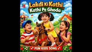 Lakdi Ki Kathi Kathi Pe Ghoda 🐴 |लकङी की काठी, काठी.. Hindi Rhymes for Kids | Funny & Fun Kids Song
