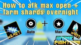 How to afk max open + farm shards overnight in mobile (Anime Fighters Simulator)