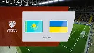 Kazakhstan vs Ukraine | Astana Arena | 2022 FIFA World Cup Qualifiers | PES 2021