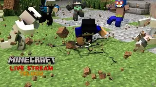 Minecraft SMP LIVE PUBLIC SMP 24/7 JAVA + BEDROCK TELUGU