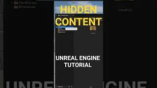 HIDDEN CONTENT in Unreal Engine! #unrealengine #ue5 #gamedev #fyp #indiedev