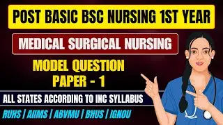 Post Basic B.Sc Nursing Medical Surgical Nursing Question Paper 2025 // PB Bsc Nursing 1st Year
