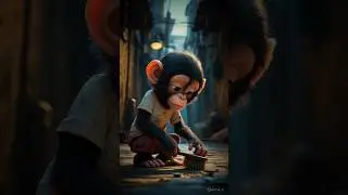 Poor monkey to Gentleman monkey Struggle Story 👷 #struggleofmonkey #monkey #shorts