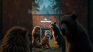 What's REALLY Happenning to animals when no internet#animalslifestory #ai #shorts