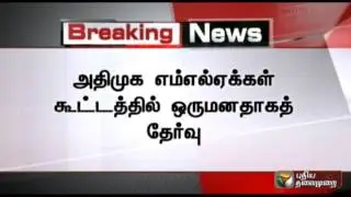 Jayalalithaa elected as AIADMK legislature party leader