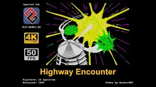 Highway Encounter (ZX Spectrum, 1985), Gameplay (Beginning), 4K / 50 FPS