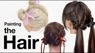 How I paint hair | An artistic approach