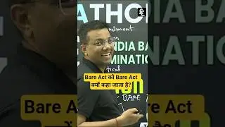 Why Bare Act is being called Bare Act? | Interview Questions | Tansukh Paliwal | Linking Laws
