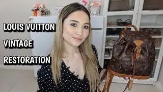 LOUIS VUITTON MINI MONTSOURIS BACKPACK REVEAL & RESTORATION OF A VINTAGE BAG