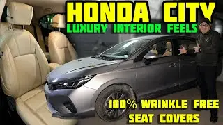 HONDA CITY Me LUXURY FEEL INTERIOR | SEAT COVERS | CUSTOMISED INTERIOR | RYDES CAR COMFORTS