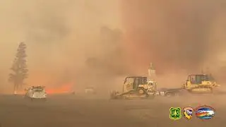 Fire Whirl Spins as Tennant Fire Rages in Klamath National Forest