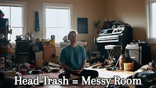Head trash is like a messy room that needs to cleaning up!