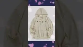 C'EST LA VIE PARIS Embroidery Essentials Hoodie |  ZAFUL  #shorts