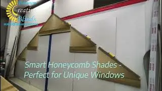 Smart Honeycomb Blinds Designed specially for triangular & trapezoid windows #honeycomb blind