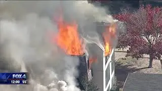Massive fire destroys Dallas apartment building