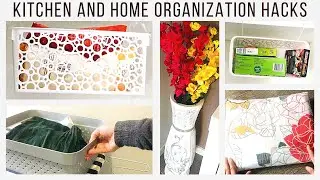 Kitchen and home organization hacks | clever kitchen organization ideas | organization tips & ideas