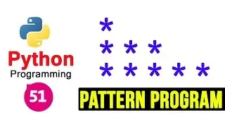 Python Pattern Programs - Printing Stars '*' in Right Angle Triangle Shape