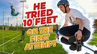 What Happens When You Build a 10 FOOT Pogo Stick?!