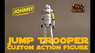 Star Wars Rebels Battlefront 2 Custom Rocket Trooper / Jumptrooper Hasbro Figure