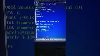 Reverse array in C programming ❣️