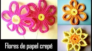 FLOR DE PAPEL CREPE modificado