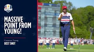 Cameron Young Birdies 18th to Win Crucial Point | 2025 Ryder Cup