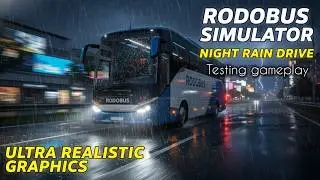 Rodobus Simulator New Update 🚍 | Extreme Rainy Night Driving Gameplay