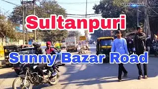 Sultanpuri Sunny Bazaar Road Vlog | Delhi Daily Life & Local Market Scene all subtitles