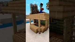 MAKING A BEACH BAR IN MINECRAFT FOR PARTIES #BUILD #TUTORIAL #BEACH #PARTY