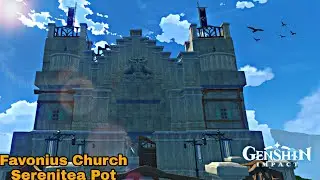 'The Church Of Favonius' - Serenitea Pot Showcase [Genshin Impact]