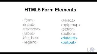 29. HTML - New Form Elements - HTML5 Form Elements