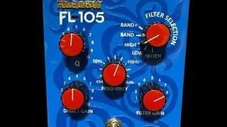 Alembic FL105 Super Filter in High Pass Mode For Overdrive On Bass Guitar 