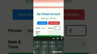 virtual account using html css javascript 