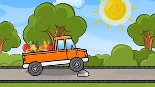 Sunny Day Fruit & Veggie Adventure! Collect, Count & Make Ice Cream! ☀️🍓