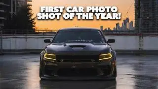 First Photo shoot of the year with a Bagged Dodge Charger!