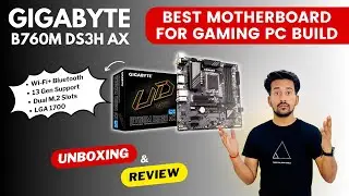 GIGABYTE B760M DS3H AX Motherboard with DDR5 RAM Support | Intell 12th & 13th Gen Support |
