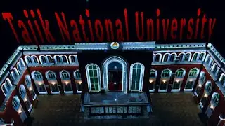Tajik National University at Night 🌙