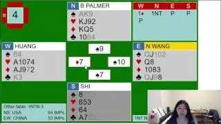 2016 World Bridge Games USA v China Segment 3