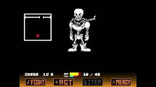 Undertale Oversave tale papyrus NORMAL MODE (Without final attack) completed
