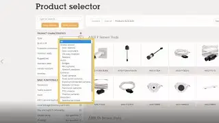 How to use Axis product selector