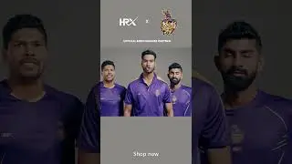 Let your support for the Knight Riders shine like an armour ✨ | KKR Fanwear by HRX 💯