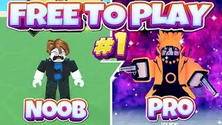 NOOB to PRO Anime Evolution Simulator Free to Play (F2P) version - Zero Robux spent - Part 1