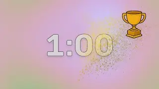 You have one min to win!  🎮➡️🏆 | Gamer Emoji Progress Bar and 1 countdown timer.
