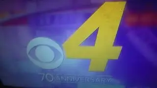 KDBC CBS 4 70th anniversary logo