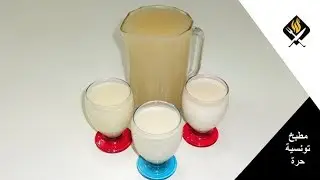 SIROP D'AMANDE| شراب اللوز المركز سهل ولذيذ مع طريقة تقديمه بنكهات مميزة| روزاطة تونسية | سيرو اللوز