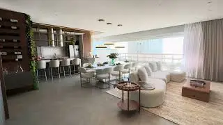 Apartamento vista mar em Itapema com 4 suites e 4 vagas de garagem com SPA na Sacada.