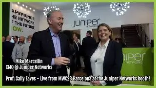 Making Networking Green! With Mike Marcellin, CMO at Juniper Networks at #mwc23
