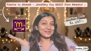 MEESHO JEWELLERY HAUL: Wedding & Festive Accessories Under ₹150! (Necklaces & Earrings) 💍
