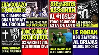 ECUADOR ESTA DE LUTO, AS3SIN@N AL 10 DE INDEPENDIENTE DEL VALLE JUNIORS, POR APU3STAS DEPORTIVAS